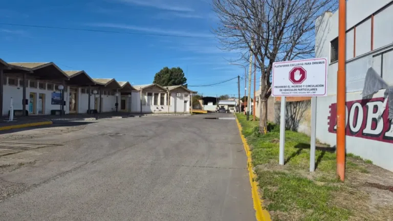 Colocan cartelería preventiva en la Terminal de Ómnibus de Carmen de Patagones