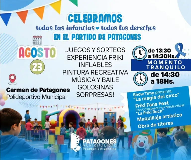 Gran celebración por el Día de las Infancias en el Polideportivo Municipal