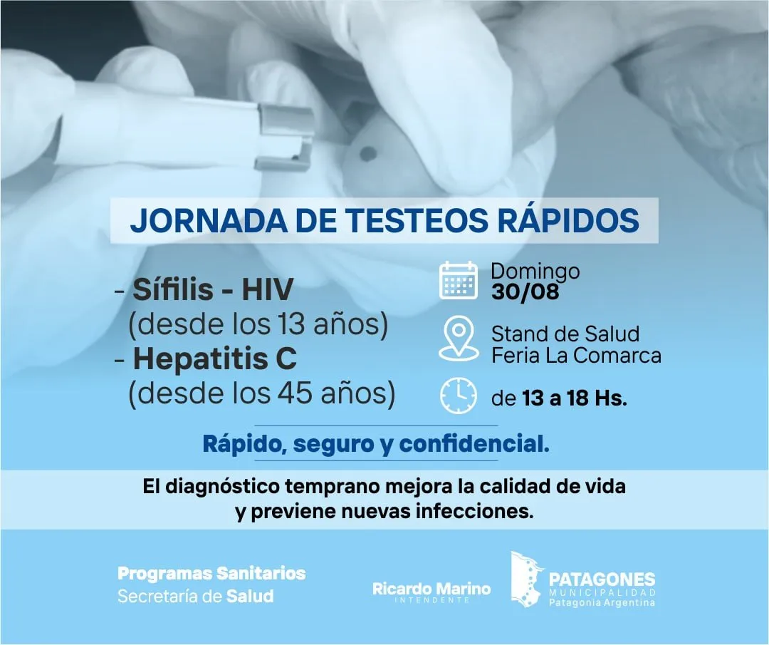 Jornada de testeos rápidos en la Feria La Comarca