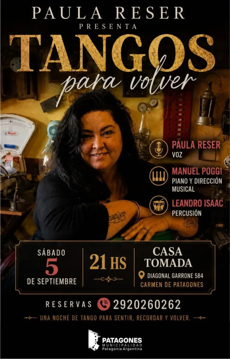 Paula Reser vuelve a la Comarca con “Tangos para volver”