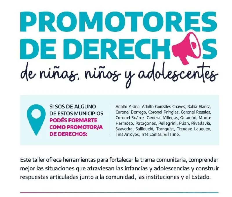 Formación "Promotores de Derechos" para vecinos de Patagones