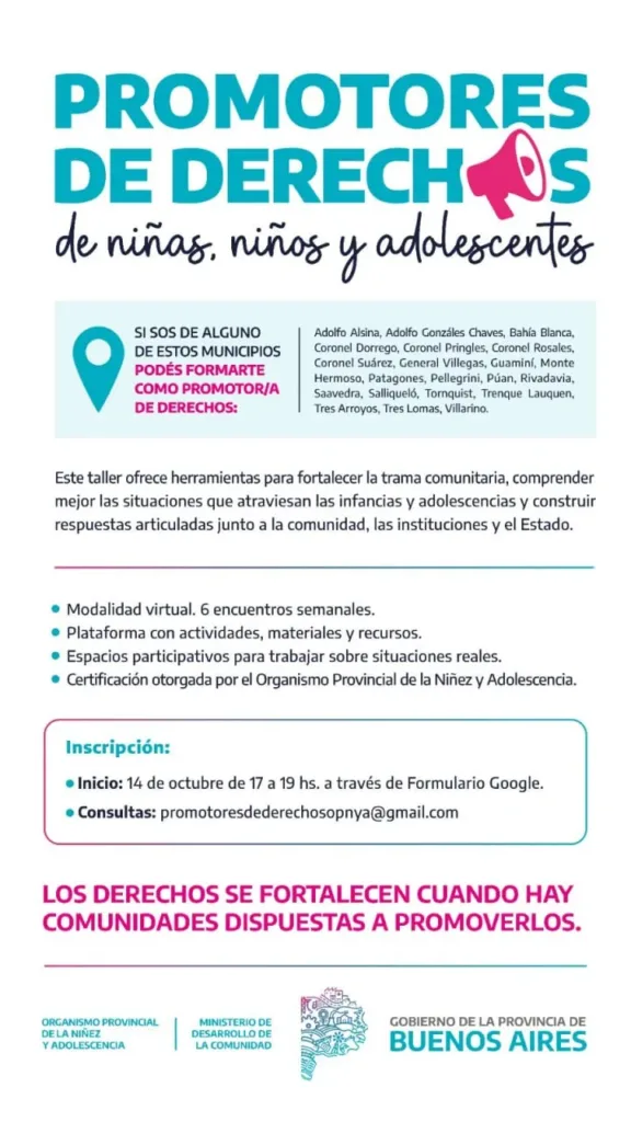 Formación "Promotores de Derechos" para Vecinos de Patagones