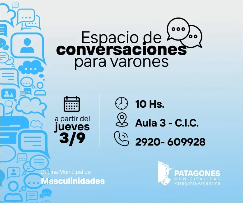 Lanzan espacio de conversaciones para varones
