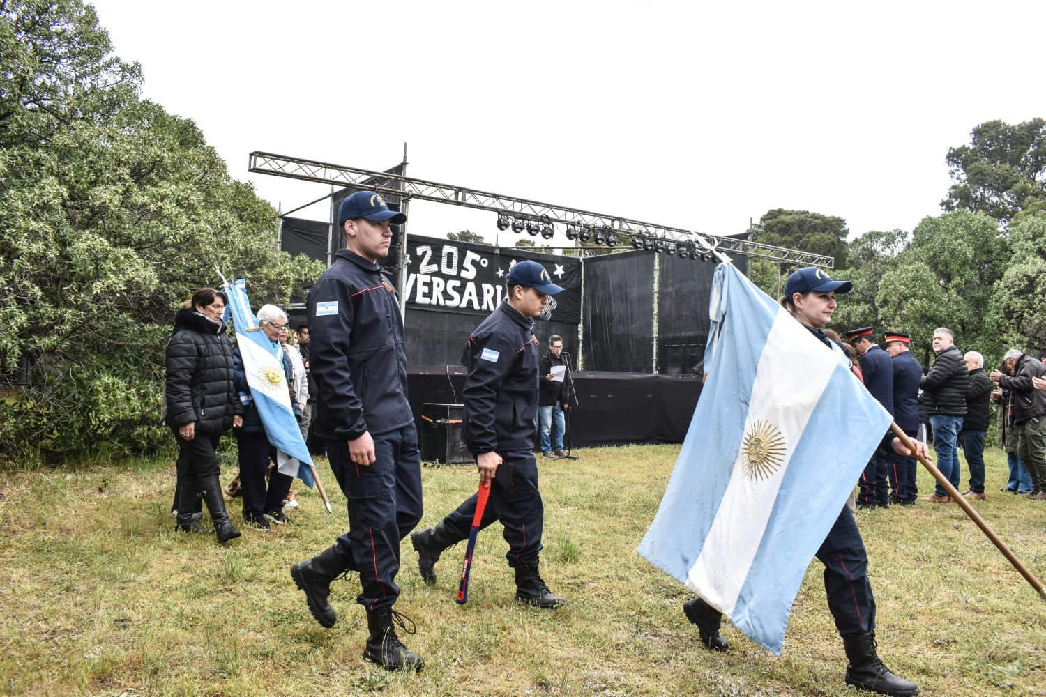 Aniversario 205 de Bahía San Blas: acto en el Camping El Choique