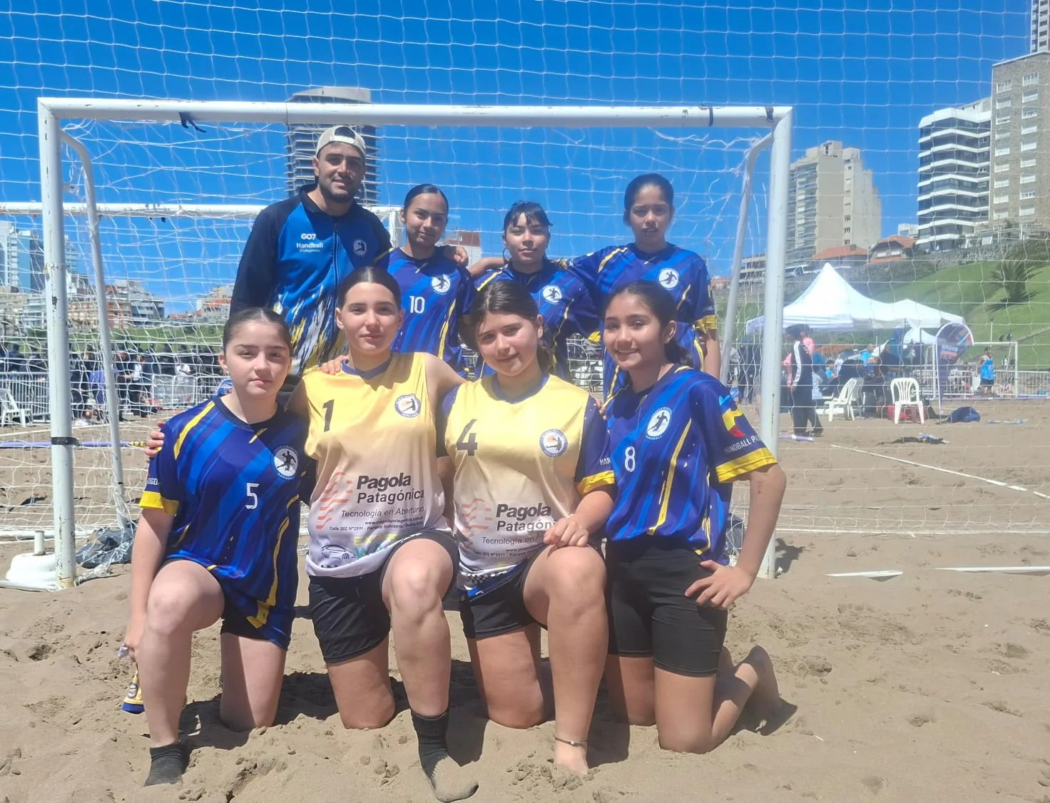 Delegación de Patagones durante la primera jornada de la Final Provincial de los Juegos Bonaerenses 2026 en Mar del Plata