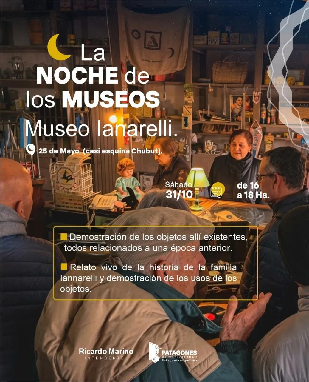 La Noche de los Museos en Stroeder: dos jornadas de historia y cultura