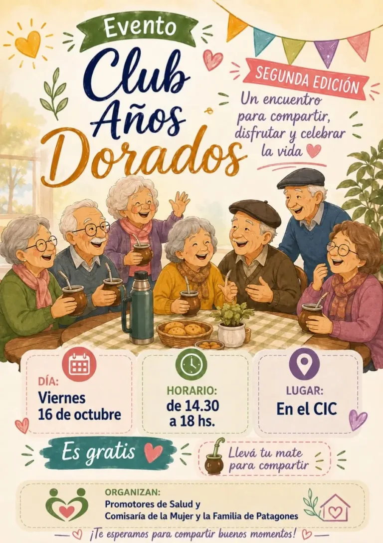 Segunda edición del evento Club Años Dorados en Carmen de Patagones